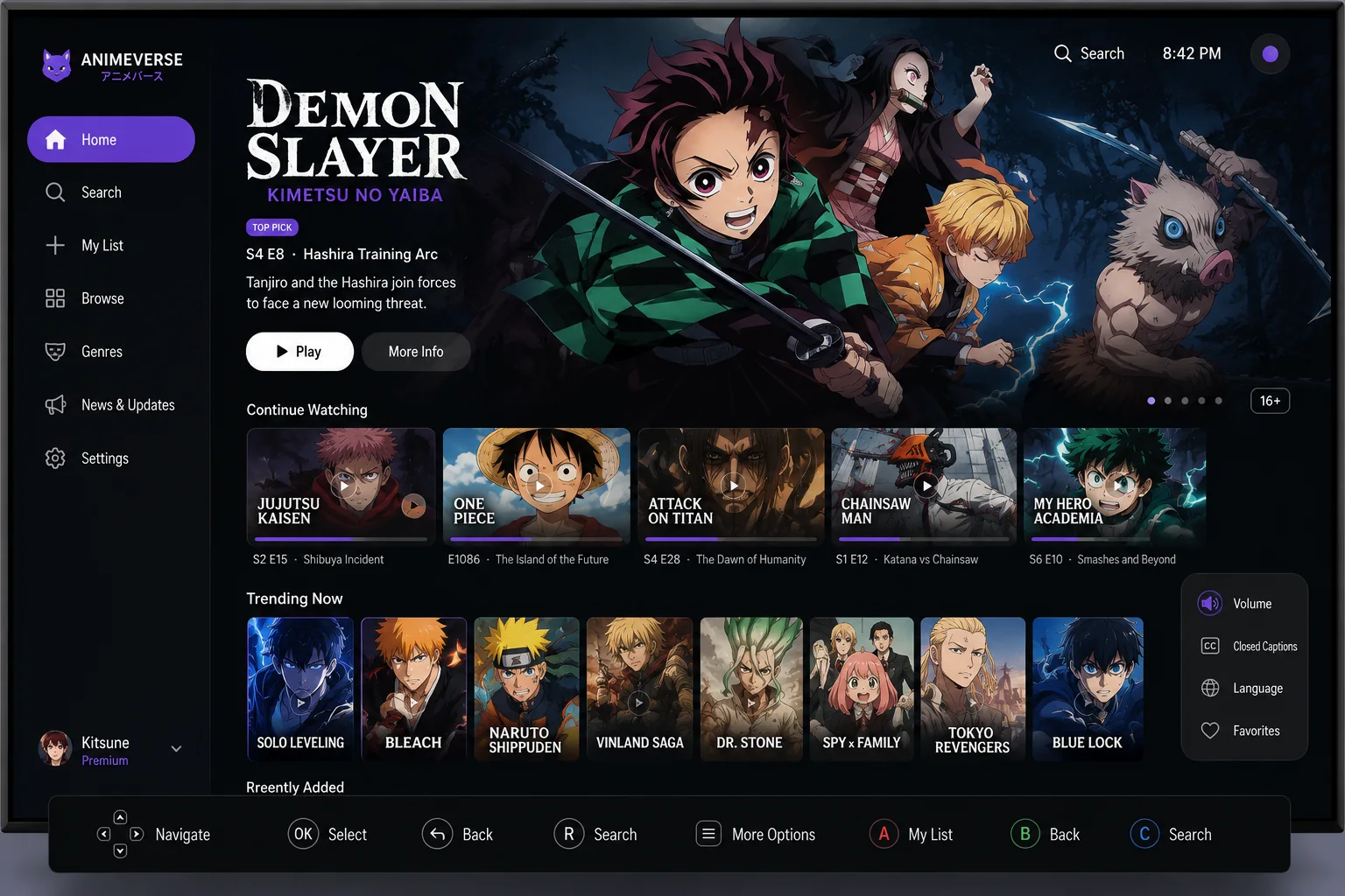 TV App Concept design project