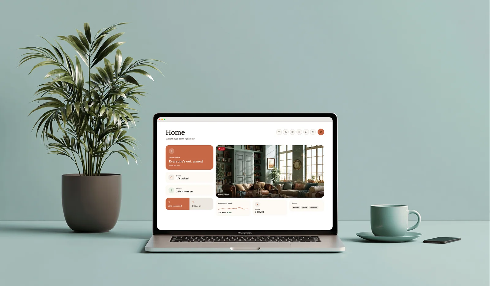 Home Monitoring Dashboard Concept design project