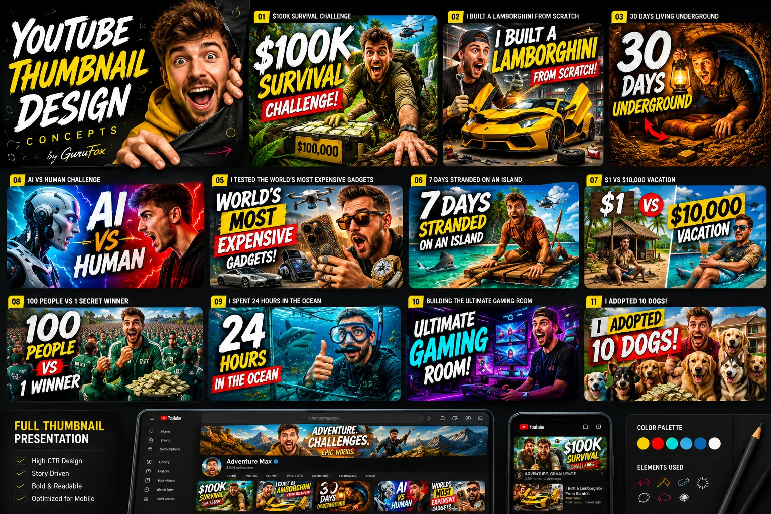 Adventure Max - Creator Branding design project