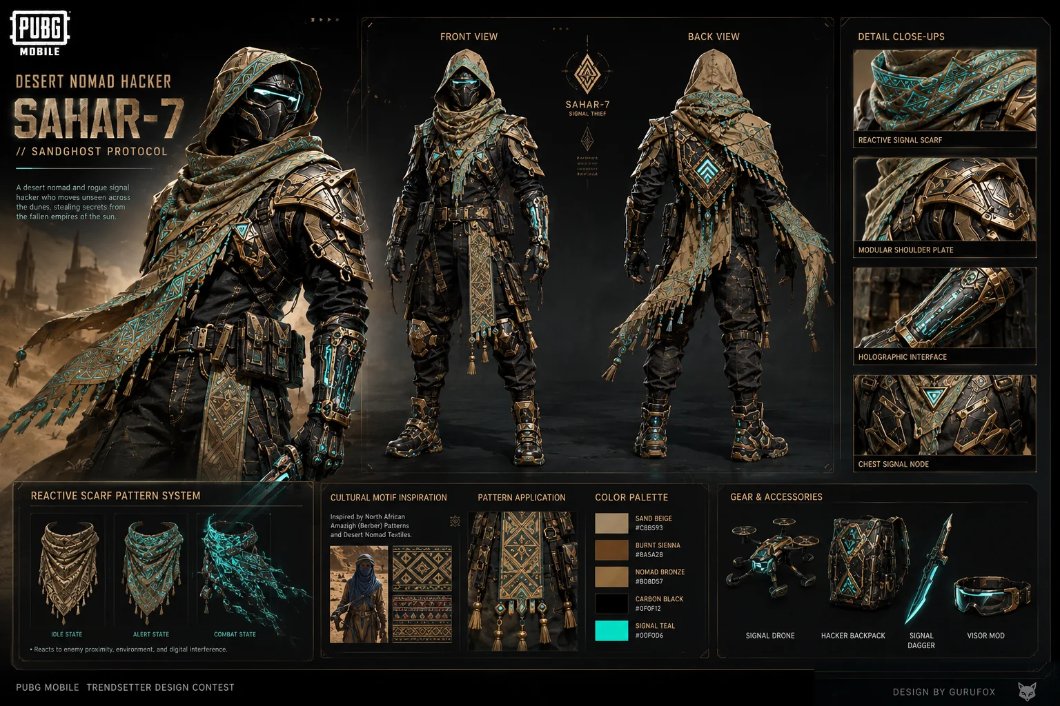 PUBG MOBILE - Sahar-7 (Male) design project