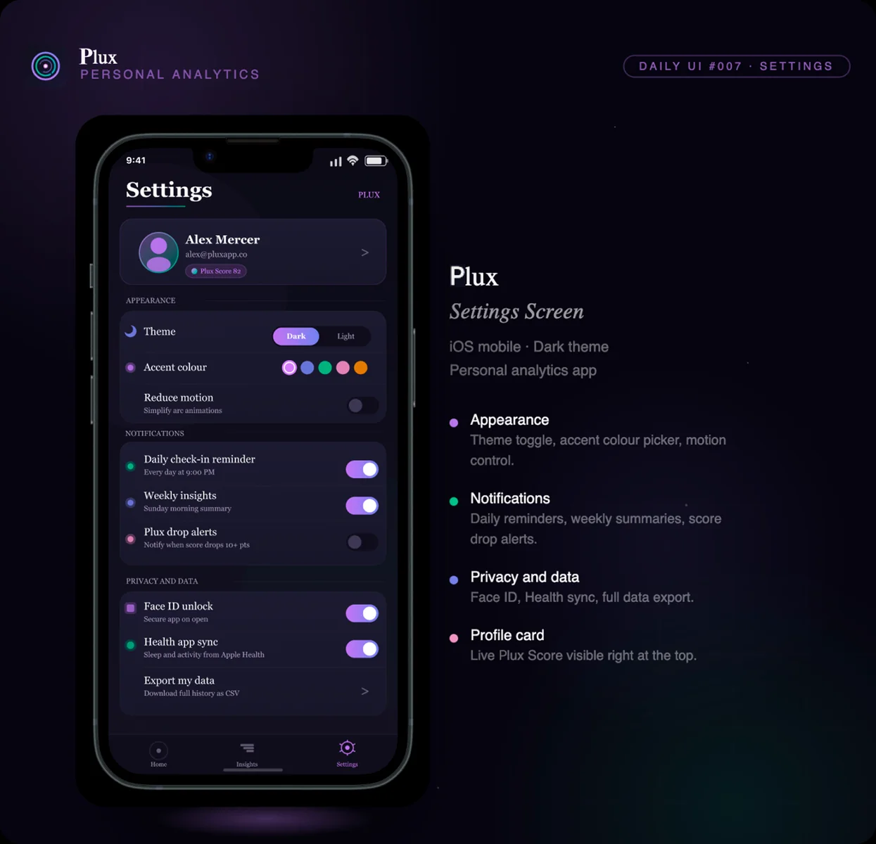 Settings design project